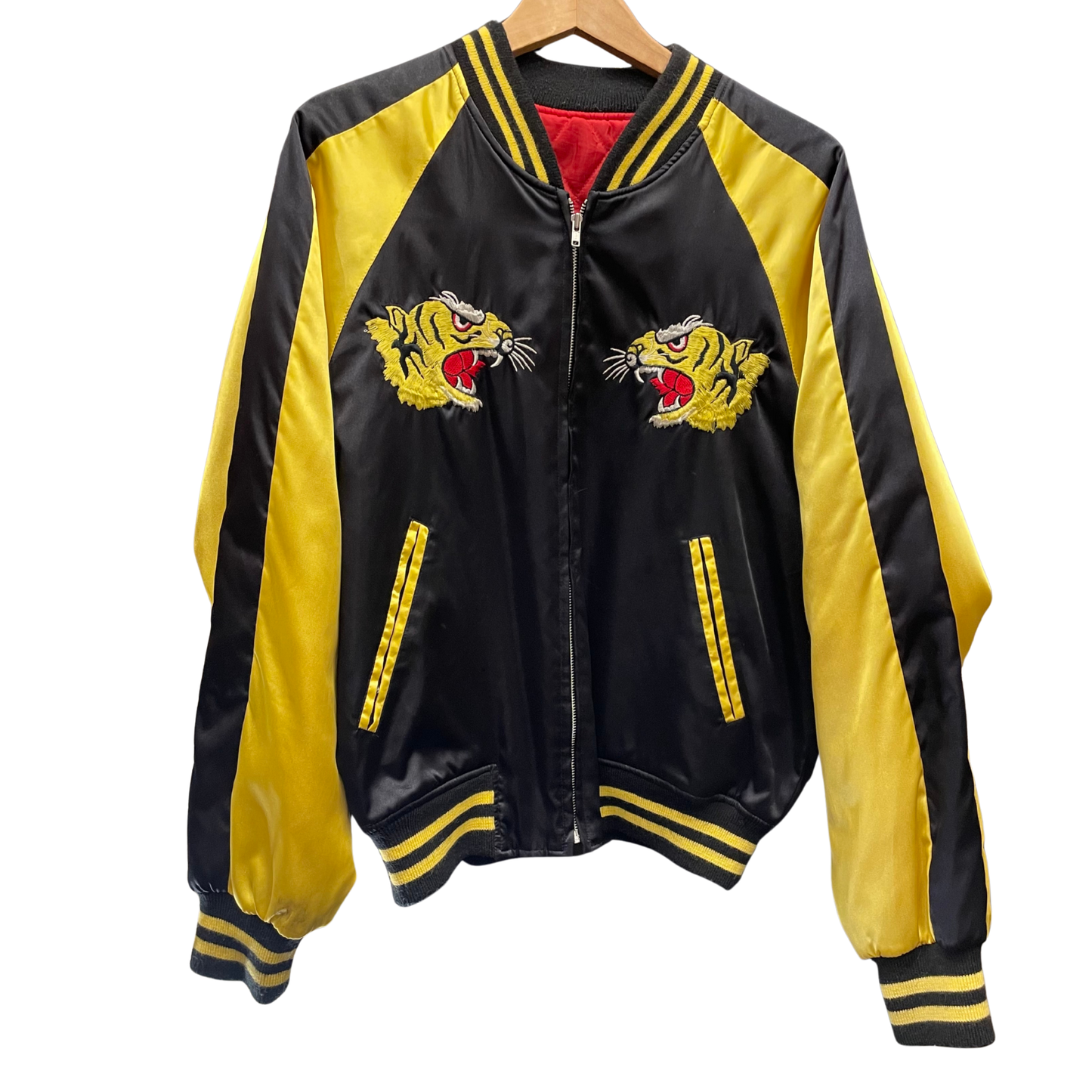 Vintage / Tigre, feuilles bambou , Mt.Fuji,  vague