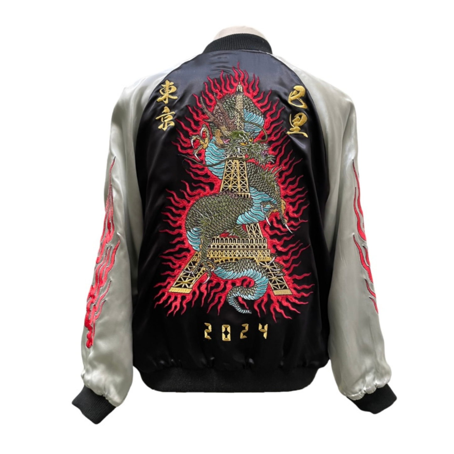 OMIYAGÉ Jacket - Sukajan Original  ‘’ Kuro Gin Dragon  ‘’