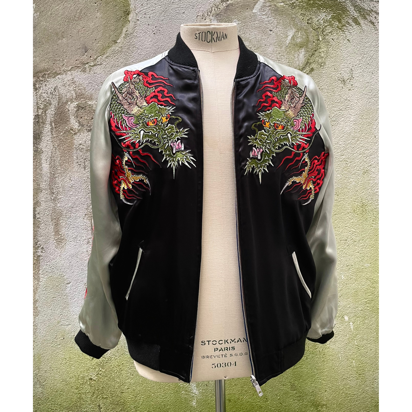 OMIYAGÉ Jacket - Sukajan Original  ‘’ Kuro Gin Dragon  ‘’