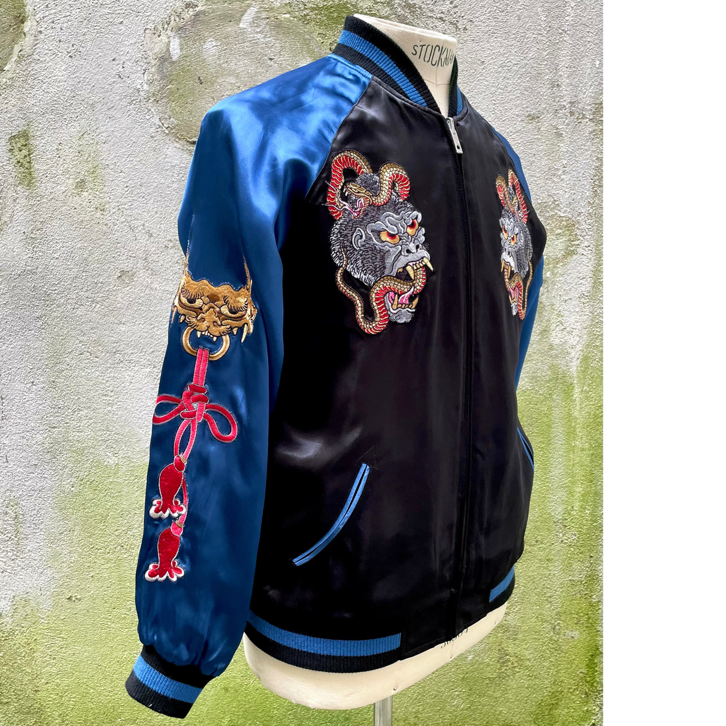 OMIYAGÉ Jacket  -   Sukajan Original ‘’ Samuraï de la nuit’’   ‘’ Samurai of the Night’’