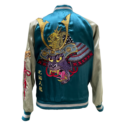 OMIYAGÉ Jacket - Sukajan Original ‘’ Le départ du Samuraï ‘’ ‘’ Departure of the Samurai’’