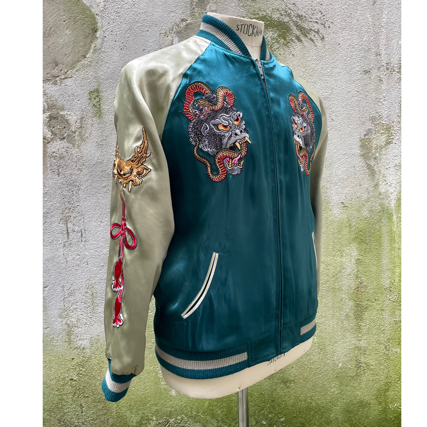 OMIYAGÉ Jacket - Sukajan Original ‘’ Le départ du Samuraï ‘’ ‘’ Departure of the Samurai’’