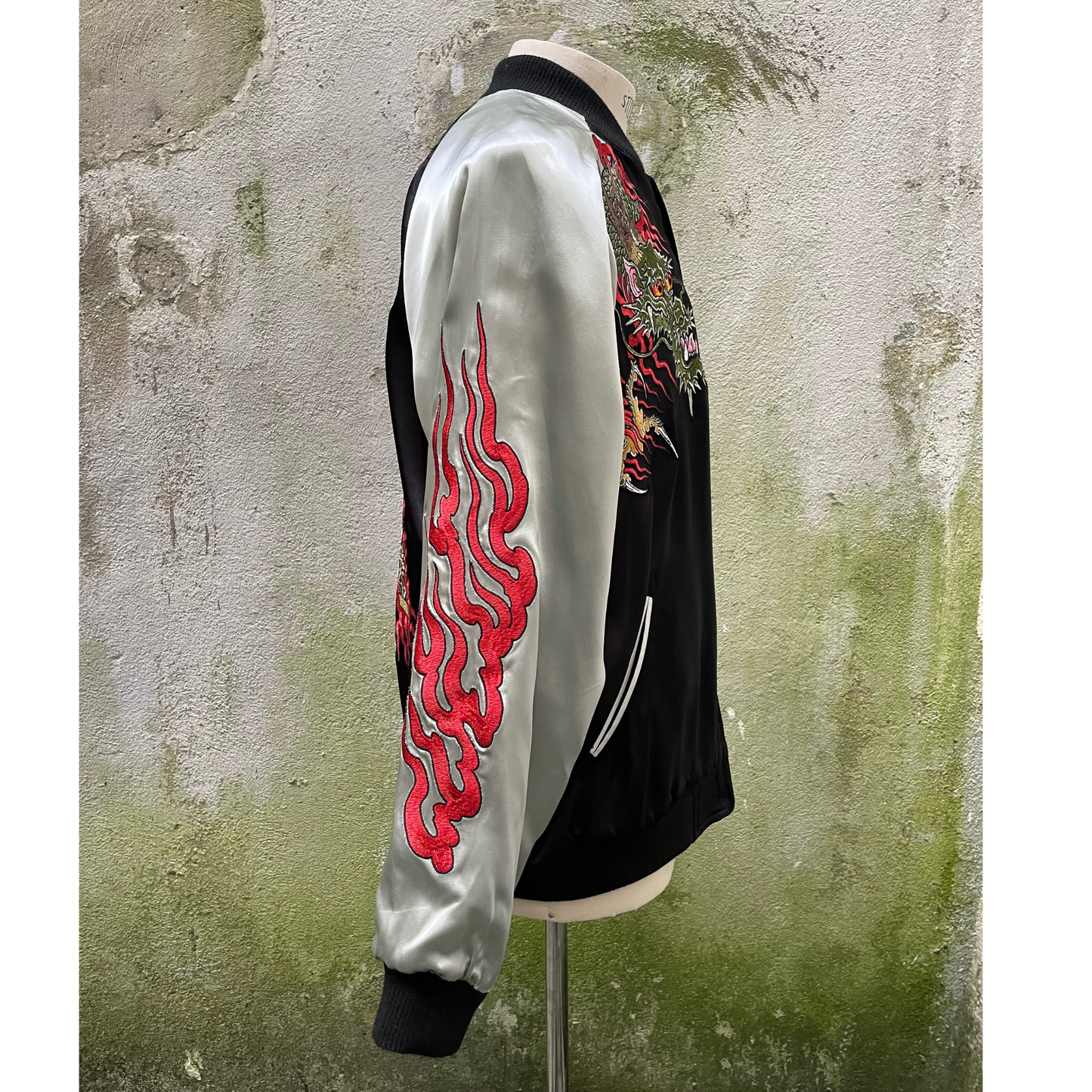 OMIYAGÉ Jacket - Sukajan Original  ‘’ Kuro Gin Dragon  ‘’