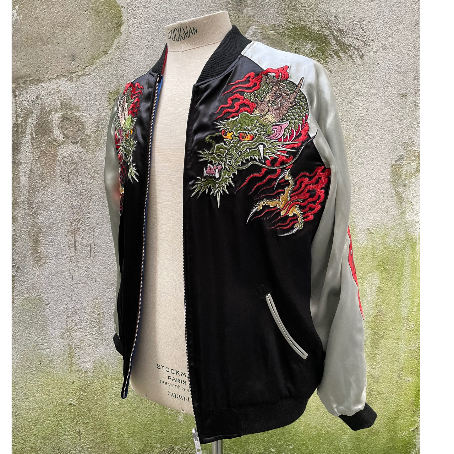 OMIYAGÉ Jacket - Sukajan Original  ‘’ Kuro Gin Dragon  ‘’